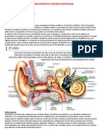 Sistema Auditivo y Sistema Vestibular