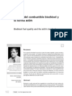 Calidad Del Combustible Biodiesel y La Norma ASTM