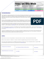 Electrotherapy Contraindications