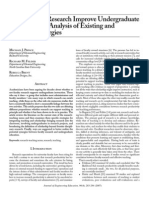 Does Faculty Research Improve Undergraduate Teaching? An Analysis of Existing and Potential Synergies