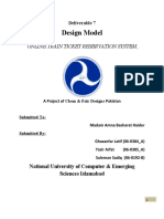 Design Model: Online Train Ticket Reservation System