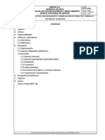 Estándar 010 de Seguridad para El Almacenamiento y Manipulación de Productos Quimicos