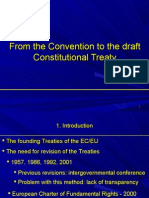 From The Convention To The Draft Constitutional Treaty