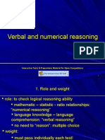 Verbal and Numerical REasoning Hints, Priorities, Methodology