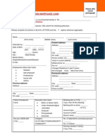 Applicationform Mortgage Loan