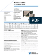 Low-Cost E Series Multifunction DAQ - 12 or 16-Bit, 200 KS/S, 16 Analog Inputs