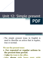 Unit 12: Simple Present