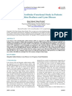 Cochlear and Vestibular Functional Study in Patients With Sudden Deafness and Lyme Disease