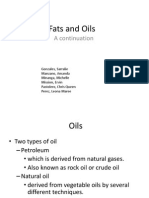 Fats and Oils