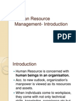 Human Resource Management-Introduction