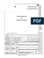 Method Statement For Ug Piping 6423dp420!00!00200 00 - Rev03