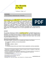 Approach To Acute Abdominal Pain: Robert Mcnamara,, Anthony J. Dean