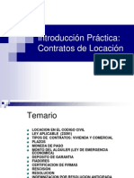 Introduccion Practica en Los Contratos de Locacion SL