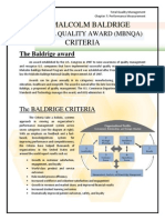 Malcolm Baldrige National Quality Award