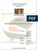 Ev de Proyectos Aceite de Palta