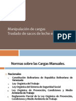 Manipulación de Cargas Traslado de Sacos de Leche en Polvo.