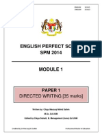 Modul Perfect Score - SPM 2014 English