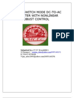 A Novel Switch Mode Dc-To-Ac Converter With Nonlinear Robust Control