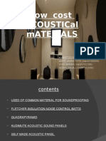 Low Cost Acoustic Materials