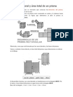 Área Lateral y Área Total de Un Prisma