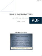 Ecuac de Clausius-Clapeyron