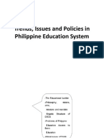 Trends, Issues and Policies in Philippine Education