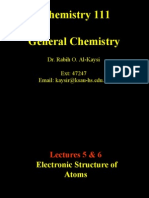 Lecture 5 & 6 - Electronic Structure of Atoms