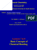 Lecture 7 & 8 - Basic Concepts of Chemical Bonding