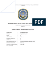 Analisis Quimico Organico Cualitativa