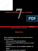 Advanced Explicit Cursor Concepts