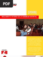 Reglamento Asamblea Distrital de Juventudes 