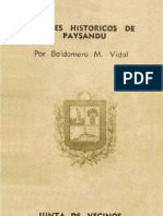 Apuntes Historicos de Paysandu - Baldomero Vidal