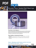 Double Row Sealed Ball Bearings: Responding To The Needs of The Market