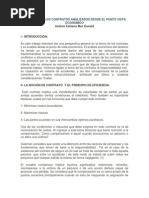 Teoria de Los Contratos Analizados Desde El Punto Vista Economico