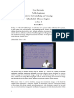 Power Electronics Prof. K. Gopakumar Centre For Electronics Design and Technology Indian Institute of Science, Bangalore Lecture - 1 Electric Drive