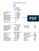 Quick Economic Evaluation: 21 PL Wells