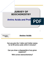 Survey of Biochemistry: Amino Acids and Proteins