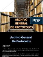 Presentacion Archivo Gral de Protocolos