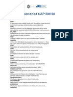 Transacciones SAP BI