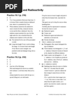 19 Radiation and Radioactivity: Practice 19.1 (P. 218)