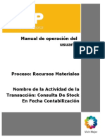 MB5B Consulta de Stock en Fecha Contabilización