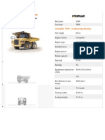 Caterpillar 769 D - Technical Specification