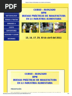 Buenas Prácticas de Manufactura en La Industria de Alimentaria