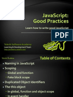 JavaScript Good Practices