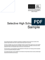 Selective Secondary Sample Test