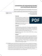 Levantamiento de Requerimientos Basado en El Conocimiento Del Proceso