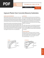 70-112 Gypsum Plaster Over Concrete