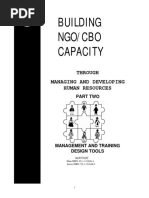 Building NGO/CBO Capacity Through Managing and Developing Human Resources - Part 2 Concepts and Strategies