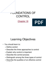 Foundations of Control