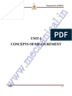 WWW - Mechanical.in: Unit-I Concepts of Measurement